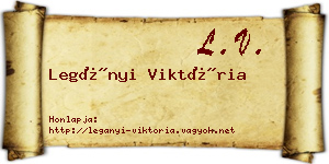 Legányi Viktória névjegykártya