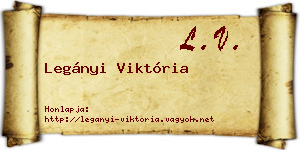 Legányi Viktória névjegykártya