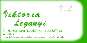 viktoria leganyi business card